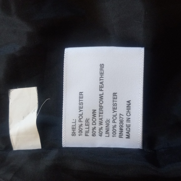 Black wet look Down coat - Picture 10 of 11